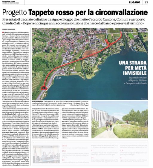 Corriere del Ticino, 28.02.2019