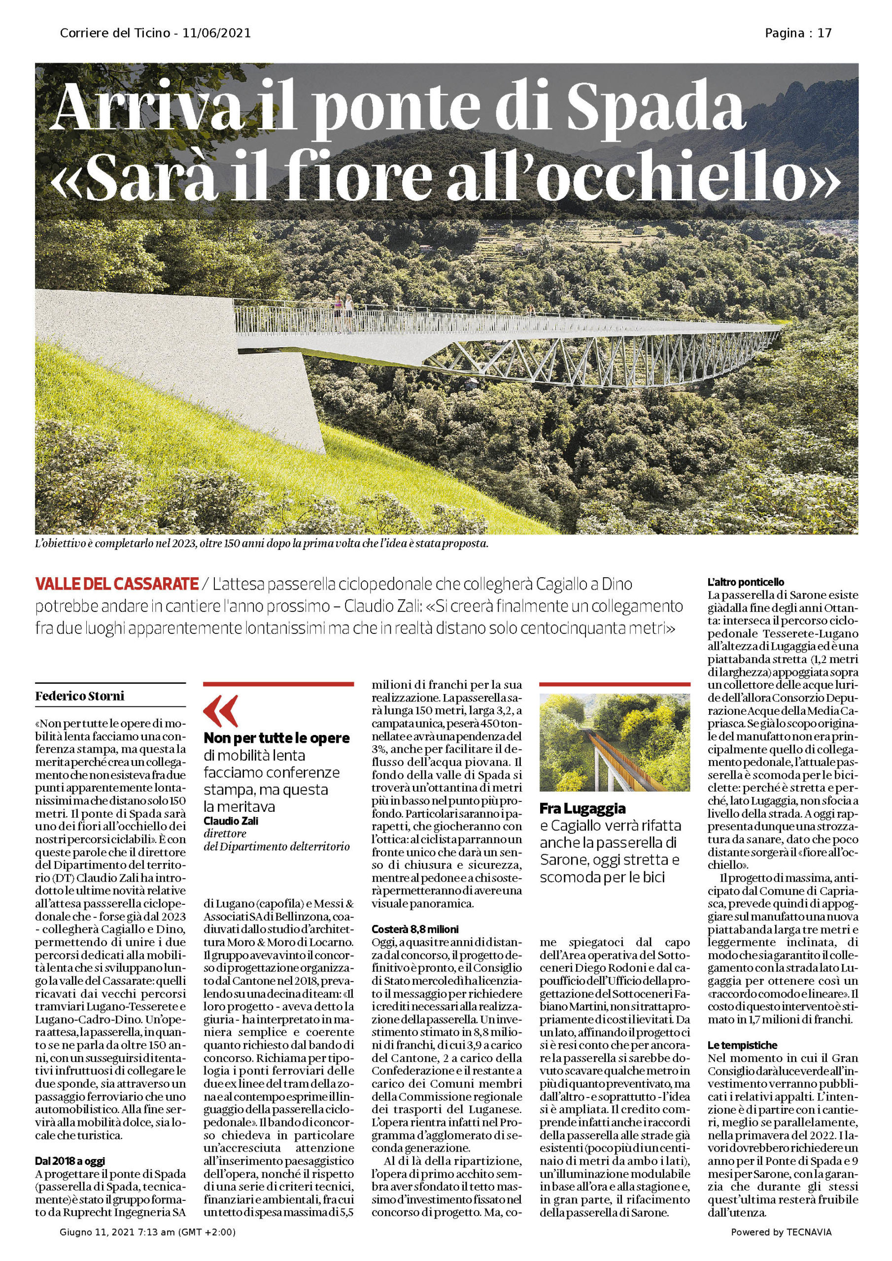 Corriere del Ticino, 11.06.2021