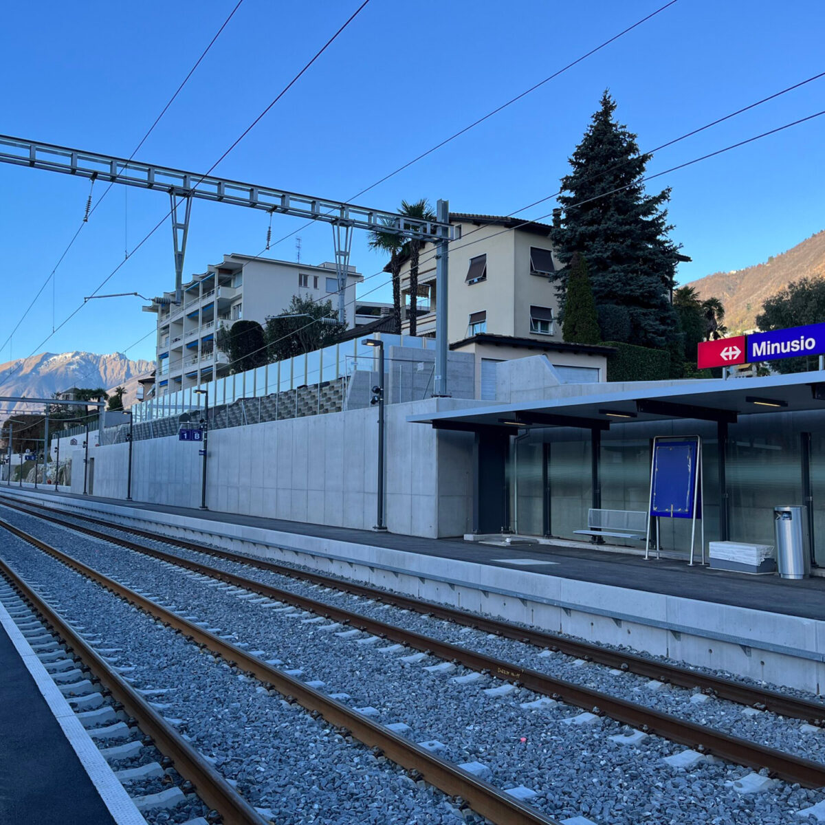 Stazione d’incrocio e nuova fermata Tilo, Minusio