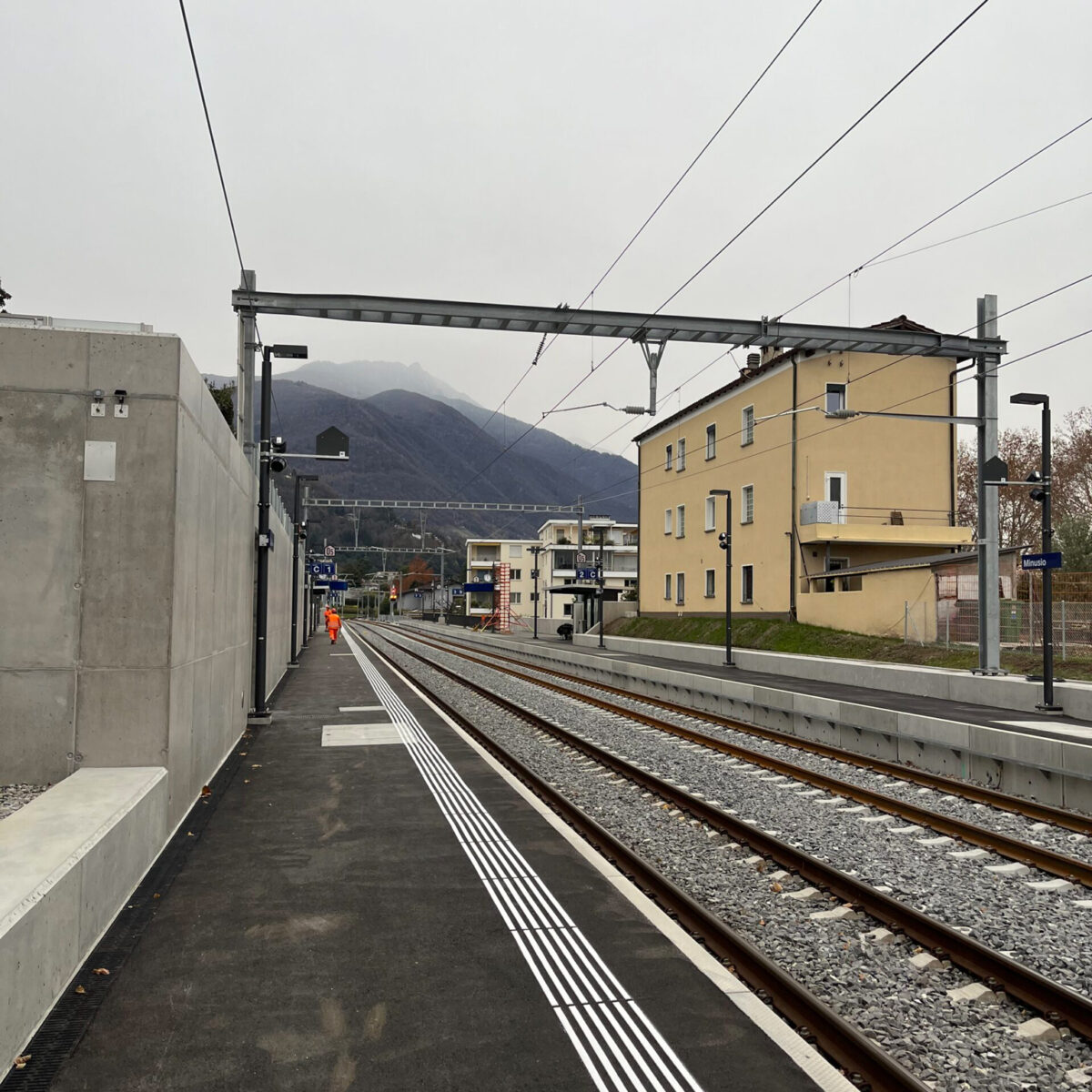 Stazione d’incrocio e nuova fermata Tilo, Minusio