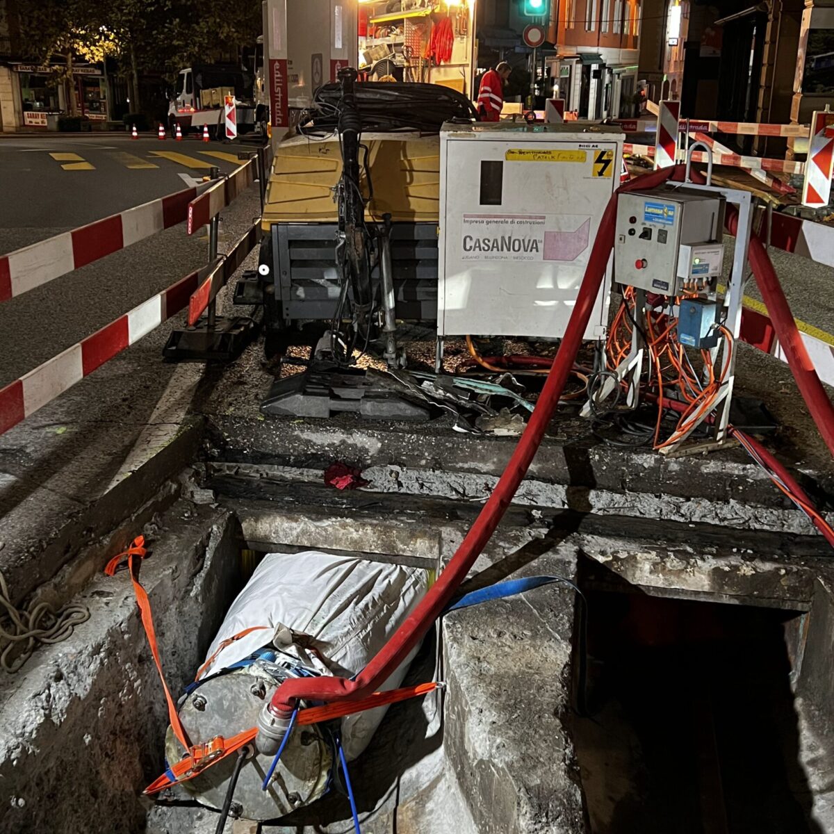 Ponte Ramogna, risanamento canali acque miste