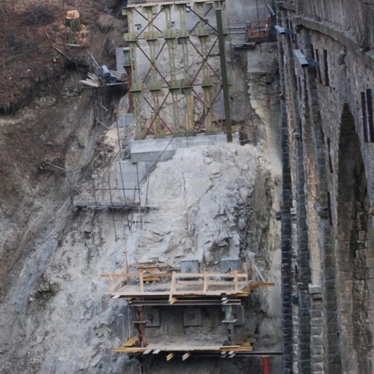 Ponte provvisorio sul Torrente Ribellasca, Camedo