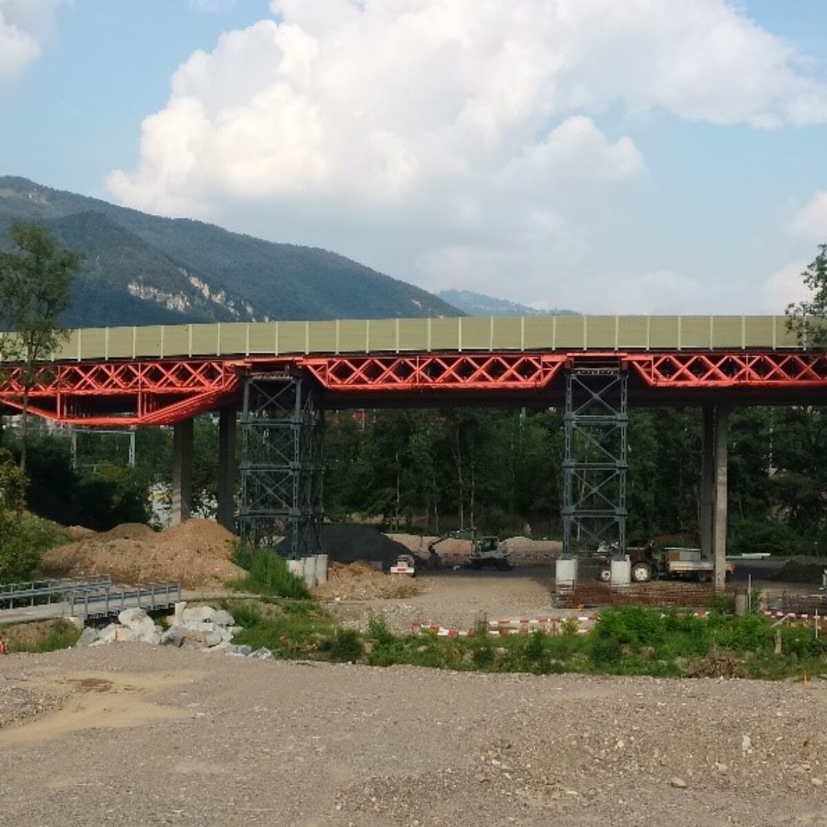 Ponte provvisorio Tana, Mendrisio