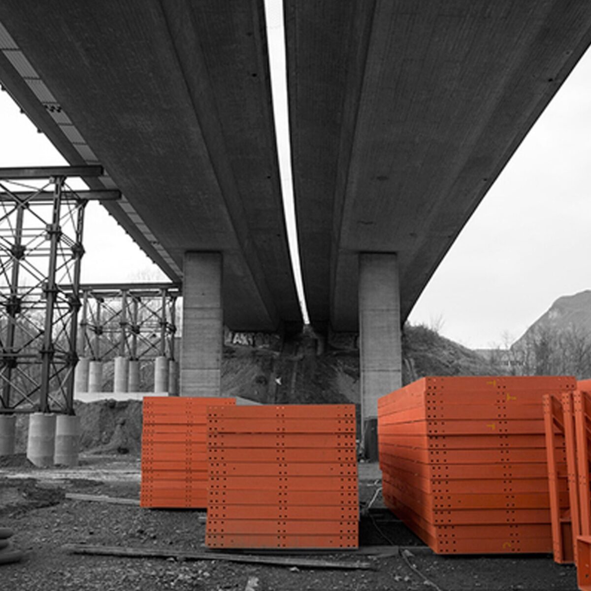 Ponte provvisorio Tana, Mendrisio