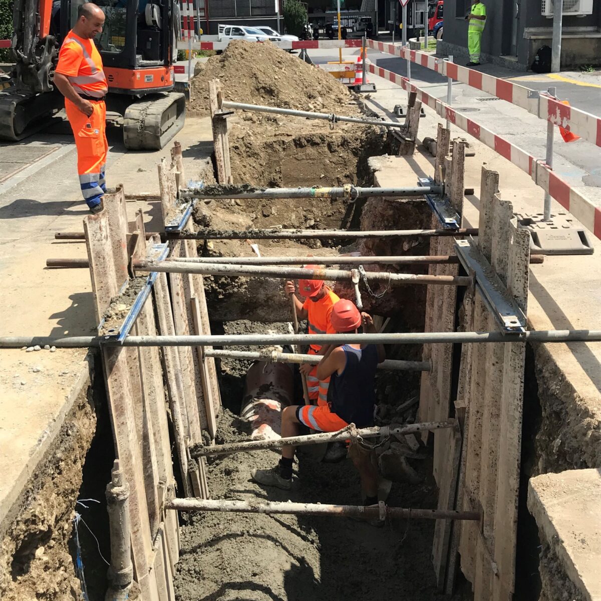 Infrastrutture Via Chiosso, Porza