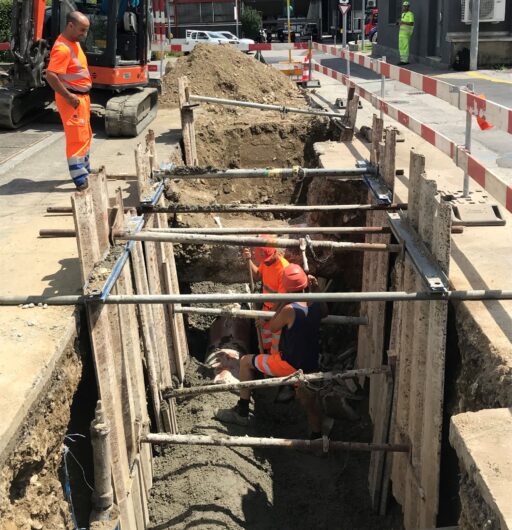Infrastrutture Via Chiosso, Porza