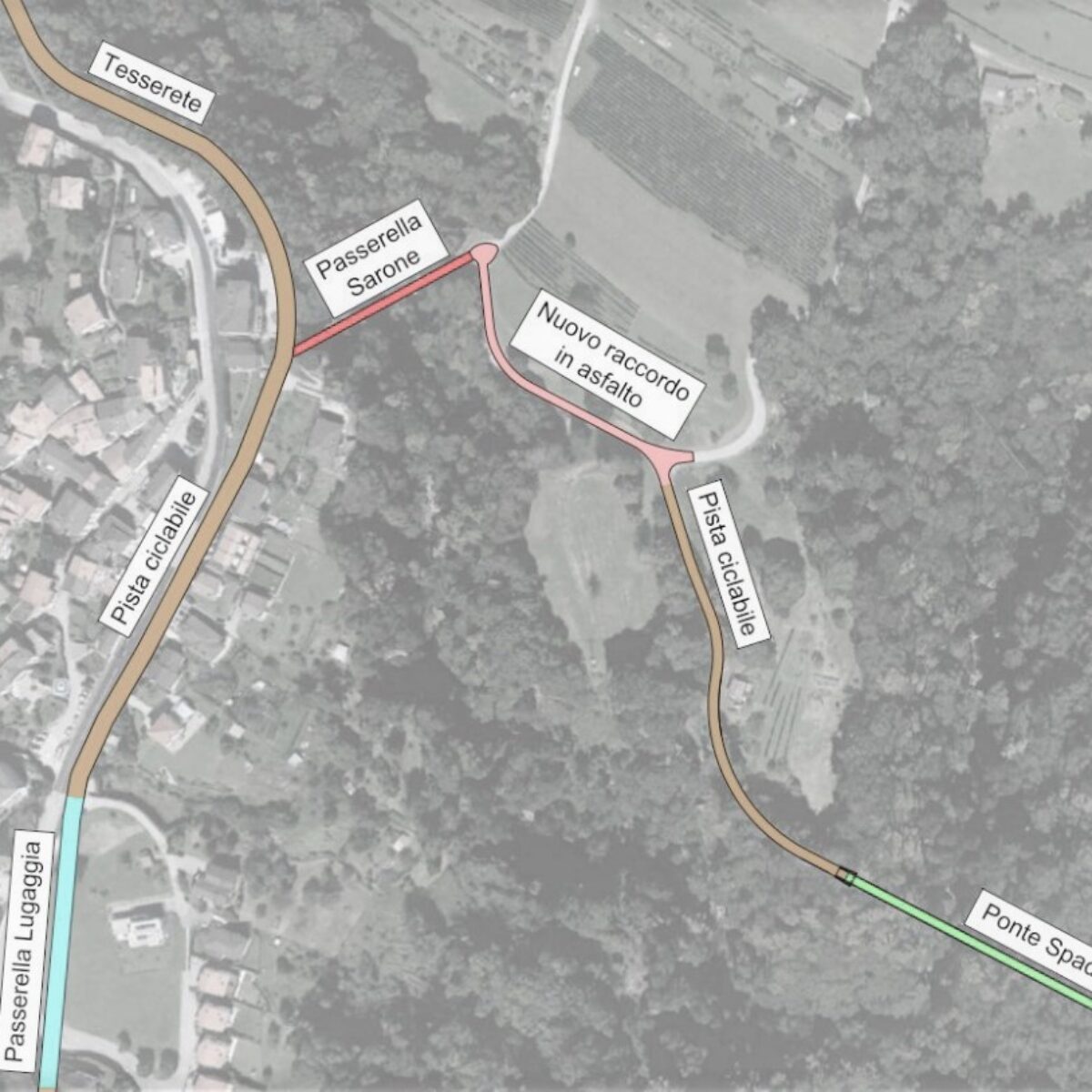 Ampliamento passerella Sarone, Capriasca