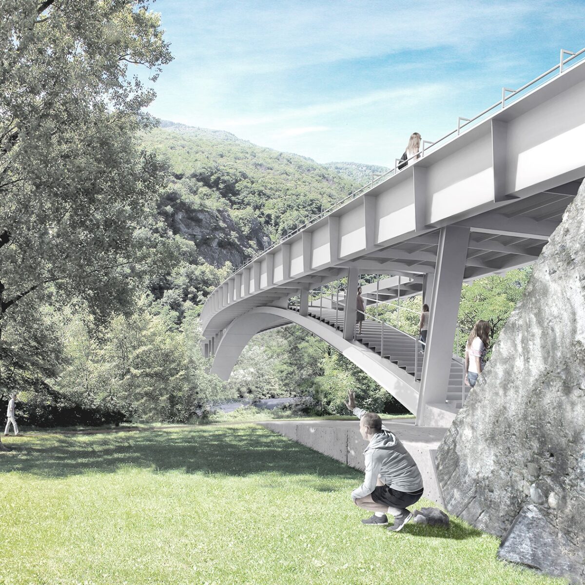 Passerella ciclo pedonale ex Torretta, Bellinzona