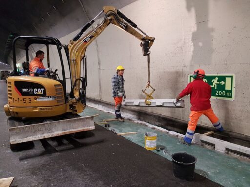 Risanamento bordure galleria autostradale Monte Ceneri