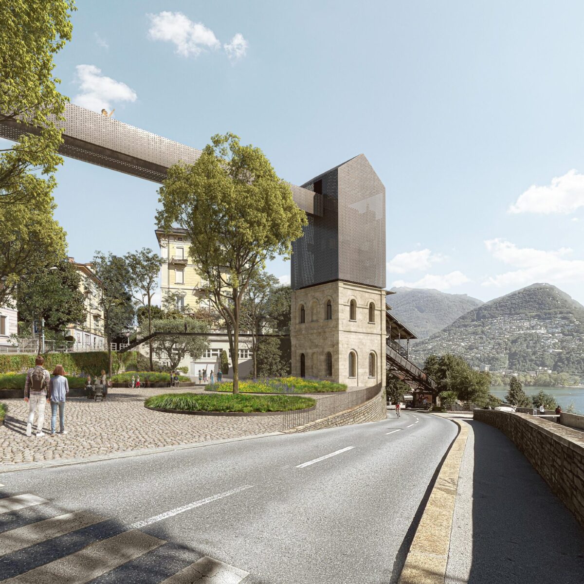 Concorso di progetto per il comparto scalinata e funicolare degli Angioli, Lugano